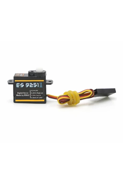 EMAX ES9251 II 4gr Dijital Servo Motor Mini Plastik Dişli 0.25kgcm Tork RC Uçak Drone Robot Kol - Resim 7