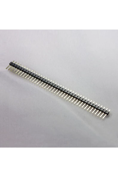 5 Adet 1x40 Pin Erkek Header Tek Sıra 2.54mm 180 Derece Kırılabilir Bölünebilir Konnektör Soket - 5