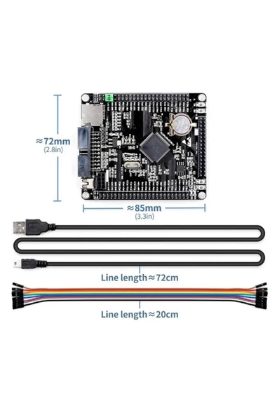 Stm32f407vet6 Devebox Geliştirme Kartı Nrf24l01 Microsd Miniusb 168 Mhz Cpu Arm Cortex-m4 Dsp Fpu