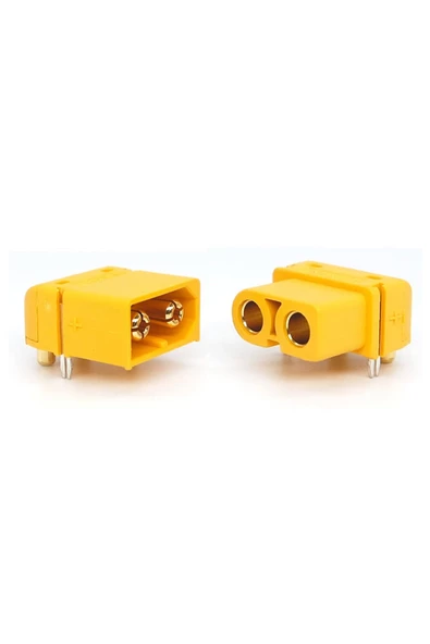 XT60PW Erkek Dişi Konnektör Soket Çift Pcb Tip Lehimlenebilir Lityum LiPo Pil Bağlantı Konnektörü