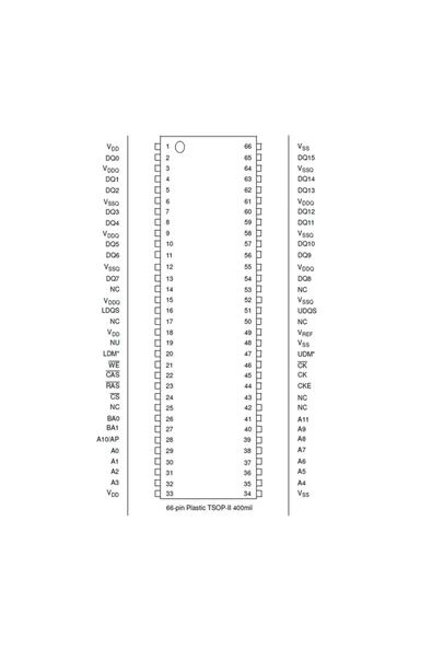 Nanya Nt5ds8m16fs-5t 128mb Ddr Sdram 2.5v 66 Pin Tsop 8m X 16 Clock 200mhz - Resim 5