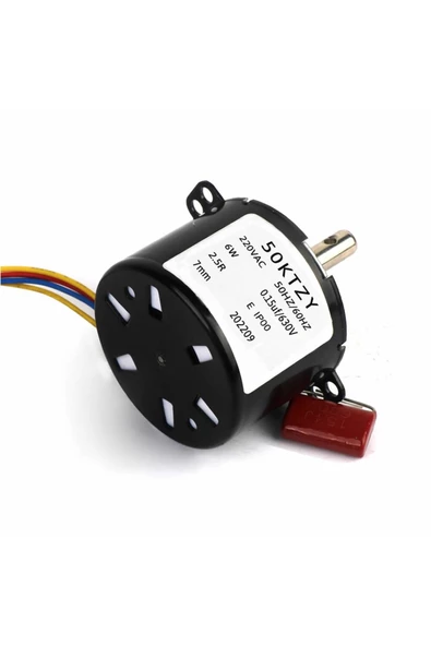 50ktyz 2.5rpm Ac Motor Kuluçka Viyol Çevirme 220v Senkron Metal Dişli - Resim 3