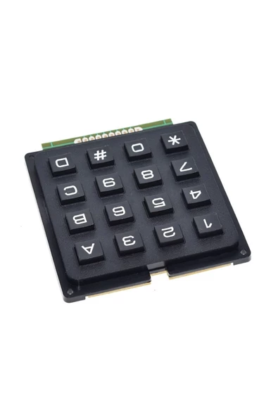 4x4 Matrix Tuş Takımı Keyboard Keypad 16 Buton Alarm Şifre - Resim 6