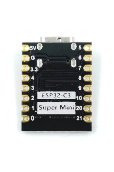ESP32 C3UyumluMini Geliştirme Kartı Wifi Bluetooth Type-C Usb 160Mhz 4MB Flash 400kb PSRam MicroPyt - Resim 3