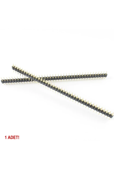 1x40 Pin Precision Erkek Header Tek Sıra 2.54mm 180 Derece Altın Kaplama Yuvarlak Kırılabilir - Resim 3