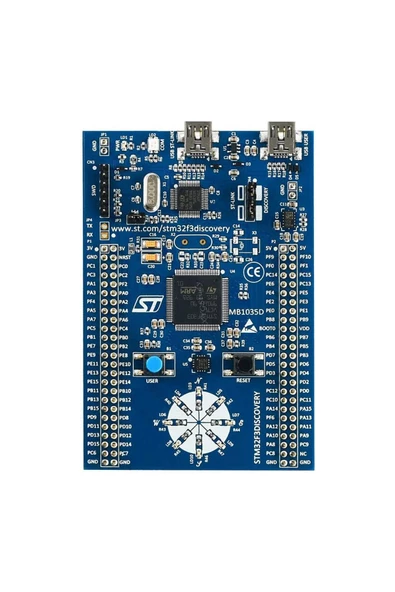 St Stm32f3dıscovery Geliştirme Kiti Arm Cortex M4f Stm32f303vct6 St-lınk-v2 10 Led Lsm303dlhc