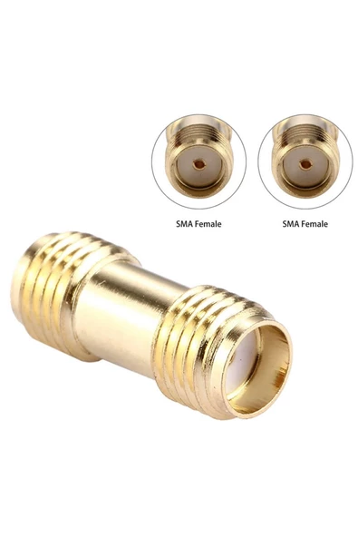Sma Dişi To Sma Dişi Adaptör Soket Altın Kaplama Soket 0-6ghz Rf Wi-fi Anten Fpv Lorarouter Koaksi - Resim 2