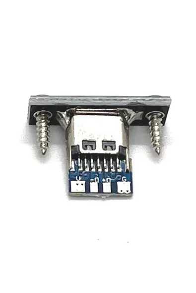 USB 3.1 Type C Panel Montaj Dişi Soket 4 Pin Smd Lehimlenebilir Padler Konnektör Telefon Şarj Board - 4
