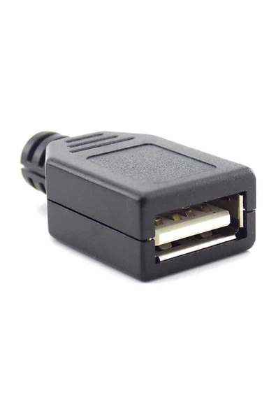 Kutulu Usb Type A Dişi Soket Usb 2.0 4 Pin Plastik Kapak Dıy Tip Elektronik - Resim 6