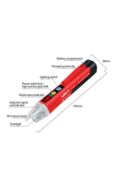 Unı-t Ut12d Temassız Ac Voltaj Gerilim Elektrik Algılayıcı Dedektör - 4