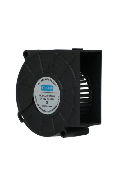 7530 12V DC Salyangoz Fan DFH7530 3D Yazıcı Soğutma Fanı Santirfüj Havalandırma Klima Türbin Kuluçka - Resim 3