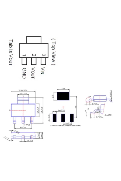 Diodes Ap1117e50g 5v 1a Voltaj Düşürücü Ldo Regülatör Güç Kaynağı 1a Low Dropout Smd Sot223 - Resim 5