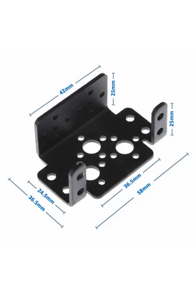 Servo Motor Metal Montaj Parçası Braket Mg995 Mg996r S3003 Td-8120mg Alüminyum Tutucu