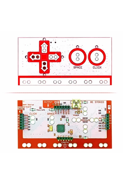 Arduino Atmega32u4 Geliştirme Kiti Buton Klavye Yön Algılayıcı Mini Usb Krokodil - Resim 3