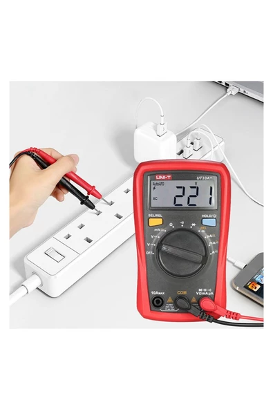 Unı-t Ut33a+ Dijital Multimetre Mini Cep El Tipi Voltmetre Ampermetre - 6