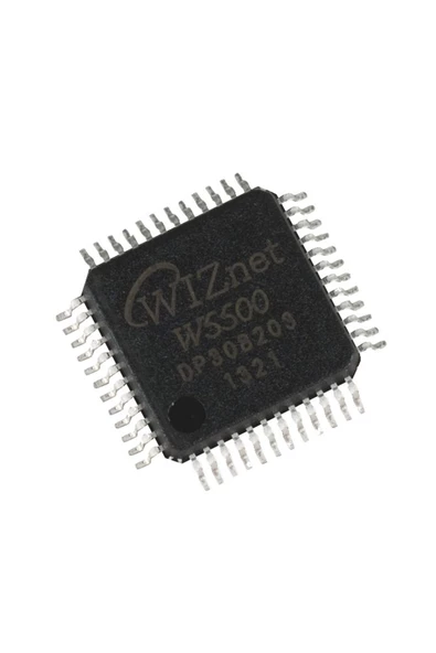 W5500 Ethernet Haberleşme Entegresi İnternet 48 Pin LQFP SPI 10/100 Ethernet MAC TCP UDP ICMP IPv4 - Resim 2