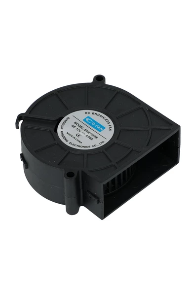 7530 12V DC Salyangoz Fan DFH7530 3D Yazıcı Soğutma Fanı Santirfüj Havalandırma Klima Türbin Kuluçka - Resim 7