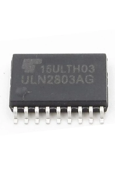 Uln2803a Npn 8 Adet Darlington Transistör Sürücü Entegre Sop18 Smd 18 Bjt Bipolar - Resim 2