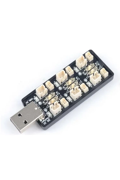 6 Kanal Usb 3.7V Lityum Pil Şarj Kartı 0.6A / 0.2A 2mm ve 1.25mm Jst-Ph Soket RC Oyuncak - Resim 8