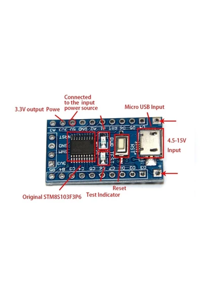 Stm8s103f3p6 Geliştirme Kartı St 8 Bit Microkontroler Kit - 5