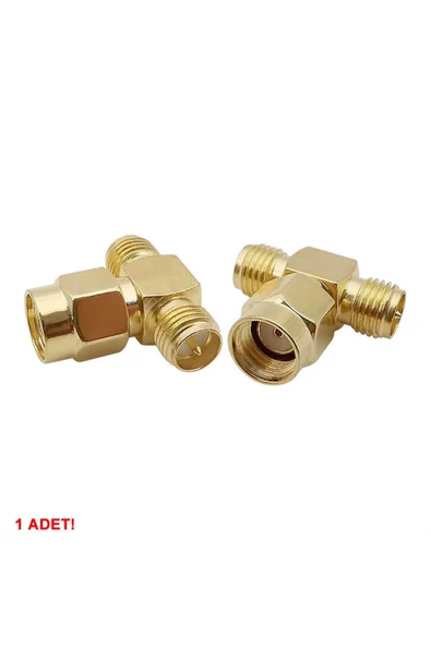 Sma T Soket 1x Rpsma Erkek 2x Rpsma Dişi Altın Kaplama Soket 0-6ghz Rf Wi-fi Anten Koaksiyel - Resim 8
