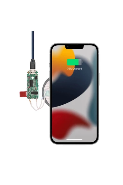Kablosuz Şarj Modülü 10W 2A Mobil Akıllı Telefon Oyuncak Pil Şarj Transmiter Micro Usb - Resim 3