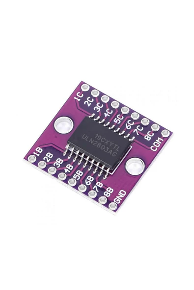 Uln2803a Npn 8 Adet Darlington Transistör Sürücü Entegre Modülü Bjt Bipolar Yüksek Voltaj Akım - Resim 6