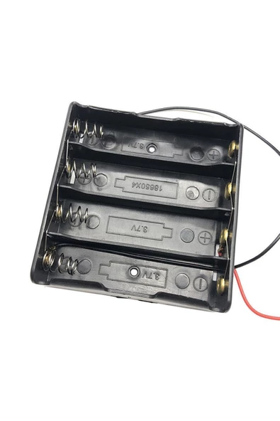 18650 2 Tel 4lü Pil Kutusu Paralel 4 Adet 3.7v Paralel Lityum Lion Batarya Yuvası Mobil Güç Kaynağı - Resim 3