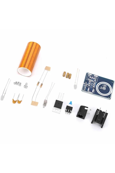 Demonte Mini Tesla Bobin Kit Modül Kablosuz Enerji İletimi BD243 DC 9 / 12V Temassız Elektrik Transf - Resim 4
