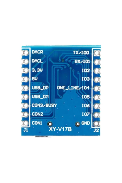 Xy-v17b Mp3 Wav Ses Çalma Modülü Micro Sd 32gb Hafıza Fat16 Fat32 24 Bit Dac - Resim 4