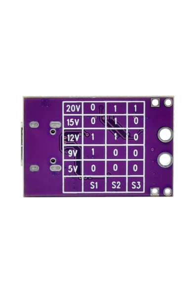 Pd/qc/afc Hızlı Şarj Adaptöründen Voltaj Yükseltici Modül Decoy 5v 9v 12v 15v 20v Sabit Voltaj - Resim 8