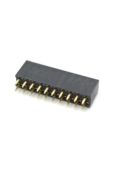 2x10 Pin Dişi Header Çift Sıra 180 Derece 2.54mm Bölünebilir Konnektör Soket Breadbord Pcb Devre Bağ