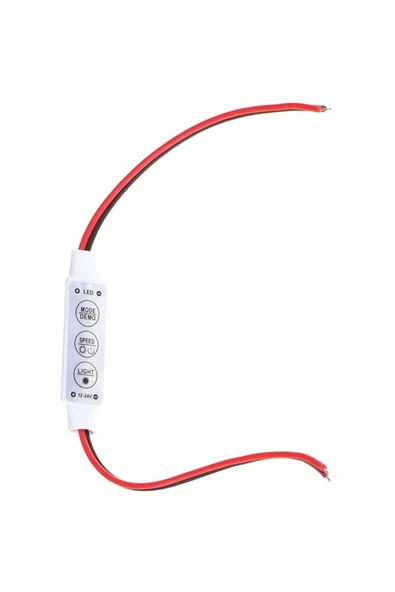 Dc 12-24v 3 Tuş Led Dimmer Hafızalı 12a 3 Modlu 5050 3528 5630 - Resim 8