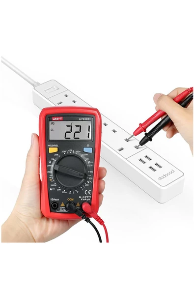 Unı-t Ut33c+ Dijital Multimetre Mini Cep El Tipi Voltmetre Ampermetre - Resim 2