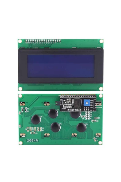 Iıc Seri Kartlı 4x20 Karakter Mavi Lcd Modül 2004a 20x4 20 X 4