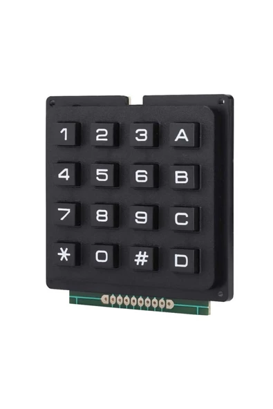 4x4 Matrix Tuş Takımı Keyboard Keypad 16 Buton Alarm Şifre - Resim 7