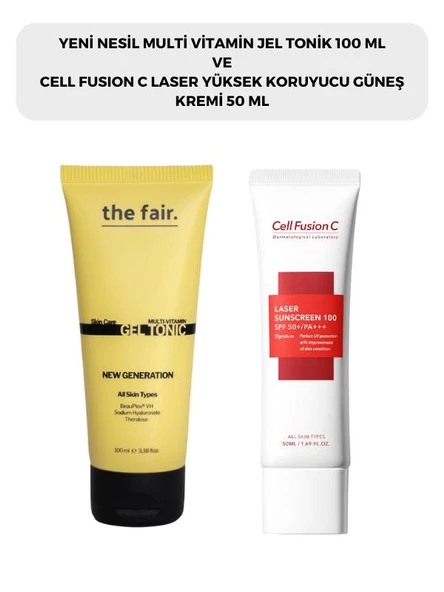 the fair. Multi Vitamin Jel Tonik 100 ml ve Cell Fusion C Laser Güneş Kremi 50 ml