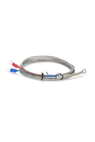 K Type Thermocouple 1 Metre Montaj Delikli Sıcaklık Isı Sensörü 0C/800C Paslanmaz Çelik Prob K Tip - Resim 6
