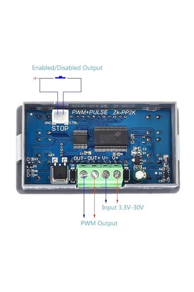 Panel Kutulu Zk-pp2k Kare Dalga Sinyal Jeneratörü Çift Modlu 1 Kanal 1hz-150khz Pwm Pulse Fre. - Resim 2