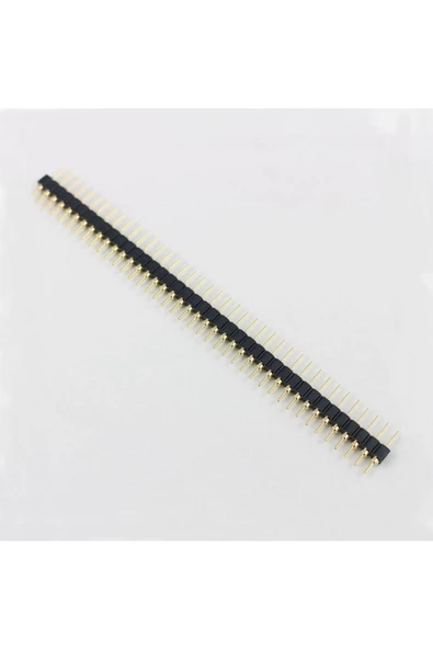 1x40 Pin Precision Erkek Header Tek Sıra 2.54mm 180 Derece Altın Kaplama Yuvarlak Kırılabilir - Resim 7
