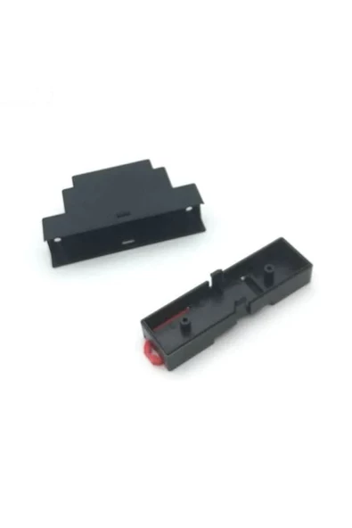 Ray Tip Siyah Plastik Kutu 24 X 59 X 88mm Elektronik Devre Proje Prototip Sigorta Röle Otomasyon - Resim 3
