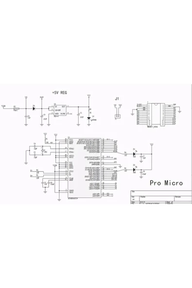 Arduino Pro Micro Atmegau4 Micro Usb 5v 16mhz Atmel Mini Mcu - Resim 6