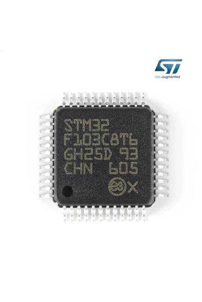 STM32F103C8T6 Microcontroller Lqfp48 ARM Cortex-M3 32-bit Mcu 64 Kbytes Flash 72 MHz Cpu Usb Can Spi