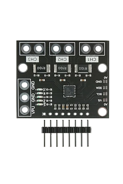 3 Kanal Ina3221 Voltaj Akım Güç Izleme Sensör Modülü 26v 100a Iıc Haberleşme Yüksek Hassasiyet - Resim 4