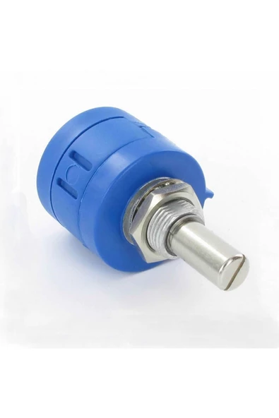 3590s-2-103l 10kohm 10 Tur Potansiyometre Panel Montaj Hassas 360 Derece Döner Mil Ayarlanabilir - Resim 2