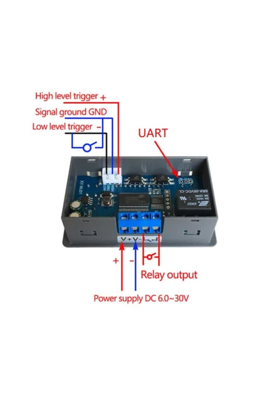 Xy-wj01 Dc12v Led Dijital Zamanlayıcı Röle Modül - Resim 8