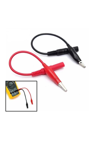 Timsah Uçlu Multimetre Güç Kaynağı Probu Tüm Multimetreler Ile Uyumlu Test Probu Voltmetre Avometre ürün görseli