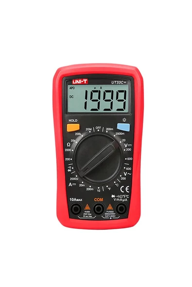 Unı-t Ut33c+ Dijital Multimetre Mini Cep El Tipi Voltmetre Ampermetre - Resim 3