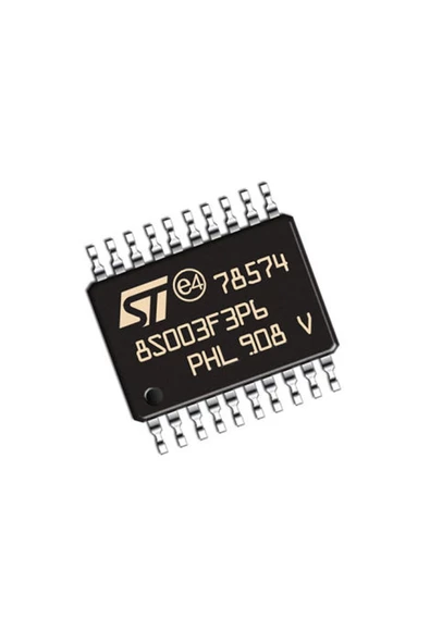 Stm8s003f3p6 Tssop-20 8 Kbytes Flash 16 Mhz 8-bit Mcu Cpu - Resim 4