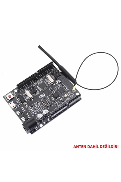 Arduino Uno R3 Wifi Esp8266 Ch340 Micro Usb 32mbit Kablosuz Internet Kod Geliştirme Eğitim Kartı - 2